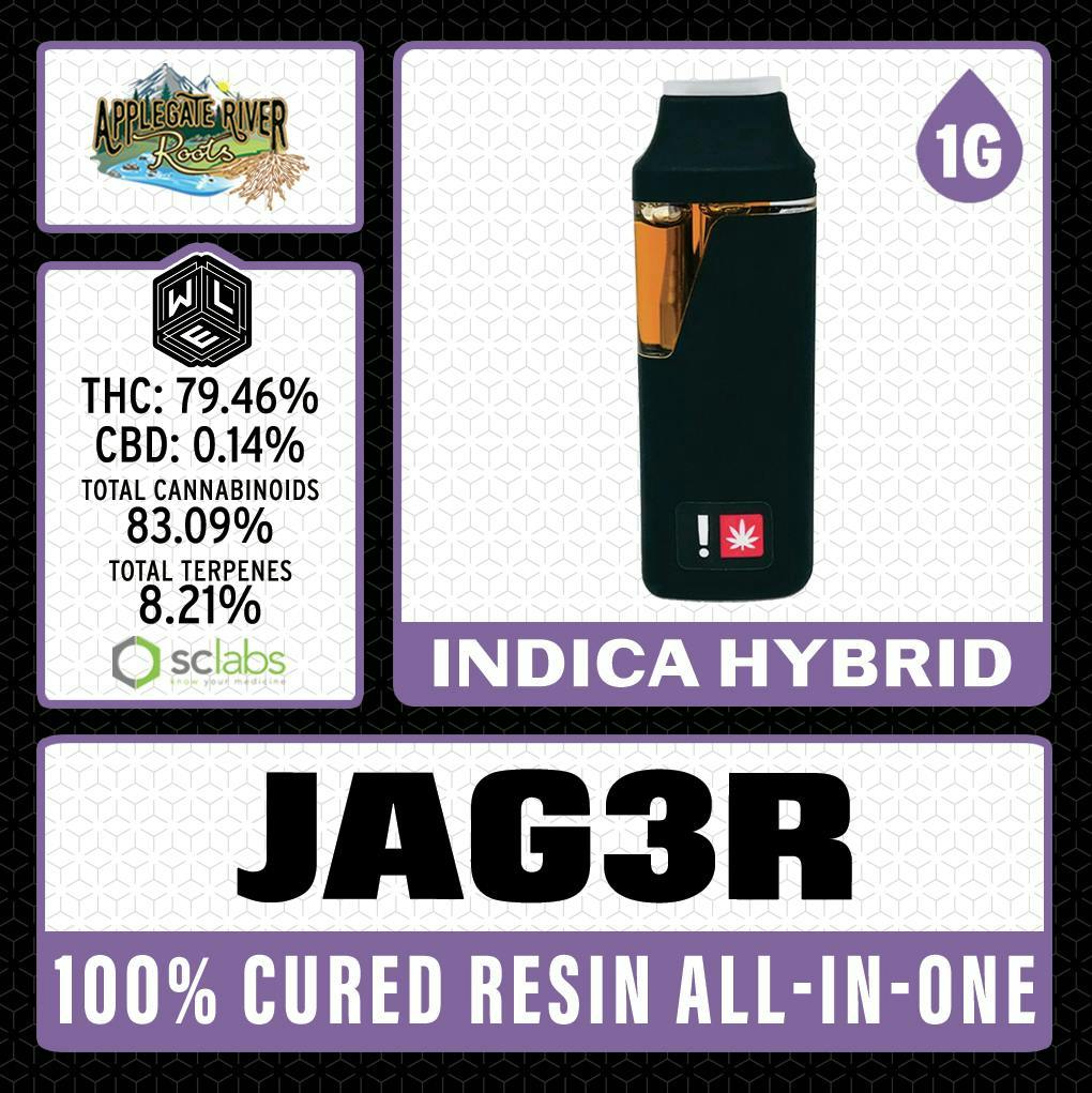 White Label Extracts: Jag3r - Cured Resin Disposable - 1g