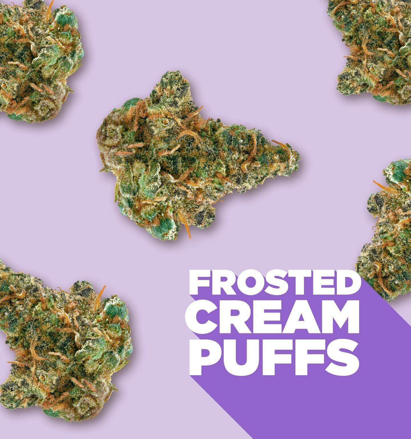 Spinach | Frosted Cream Puffs | Big Buds | 28g