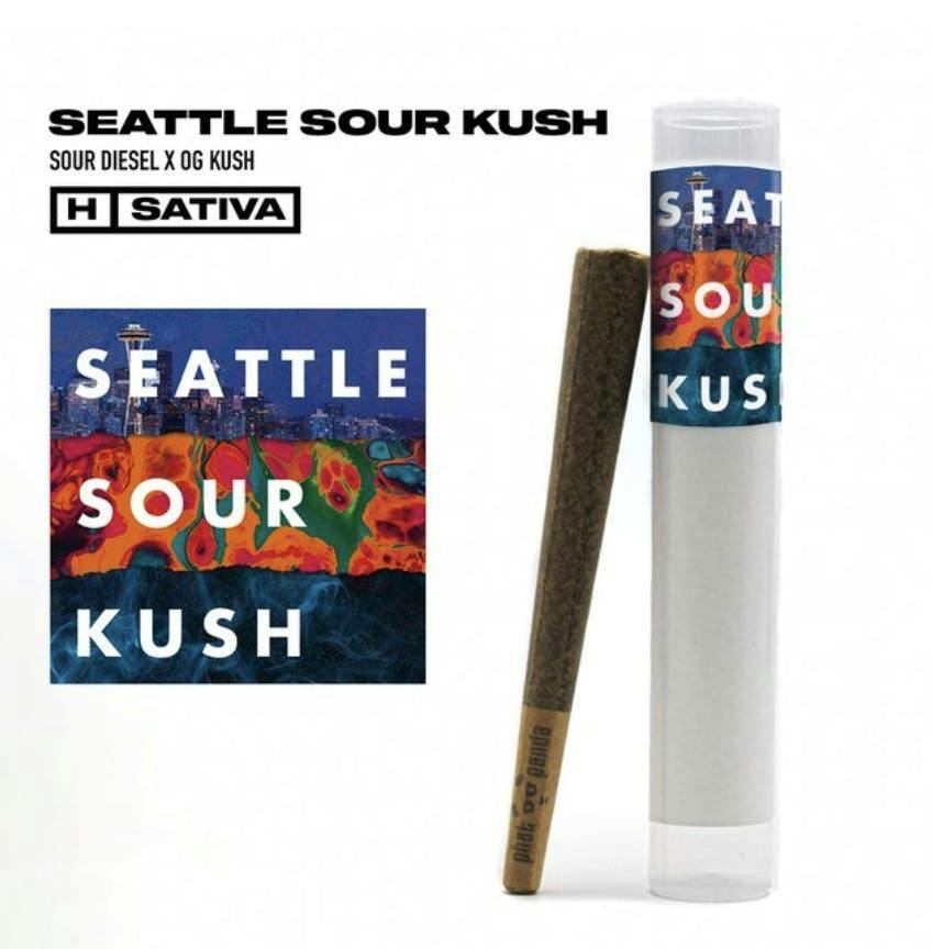 Seattle Sour Kush | Joint | 1g by Phat Panda