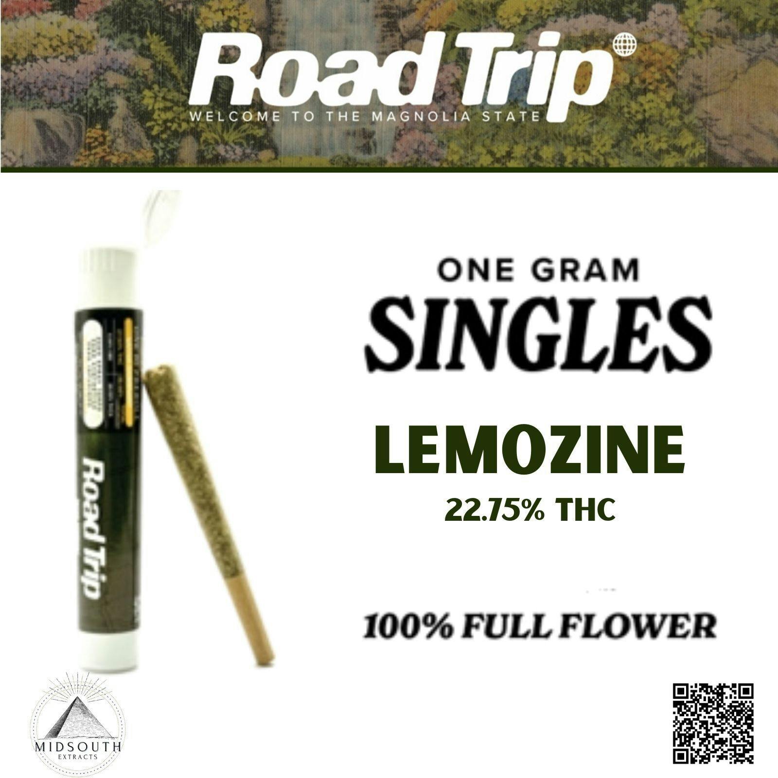 Road Trip - 1g Pre-Roll - Lemozine at Arcane Enterprises