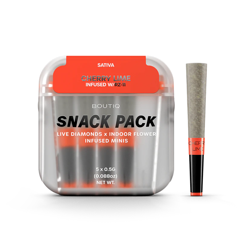 Boutiq Cherry Lime × RZ-11 Diamonds SP · Infused Minis · 5pk, Infused Pre-Rolls