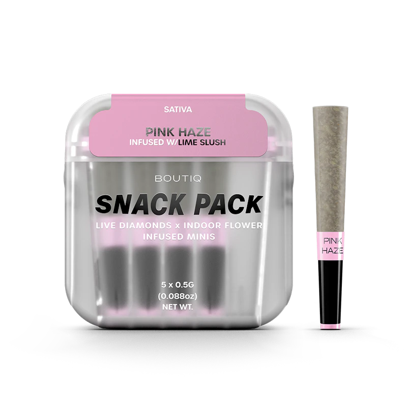 Boutiq Pink Haze x Lime Slush Diamonds SP · Infused Minis · 5pk, Infused Pre-Rolls