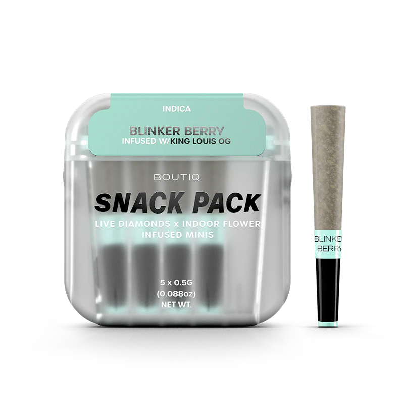 Boutiq Blinker Berry x King Louis OG Diamonds SP · Infused Minis · 5pk, Infused Pre-Rolls