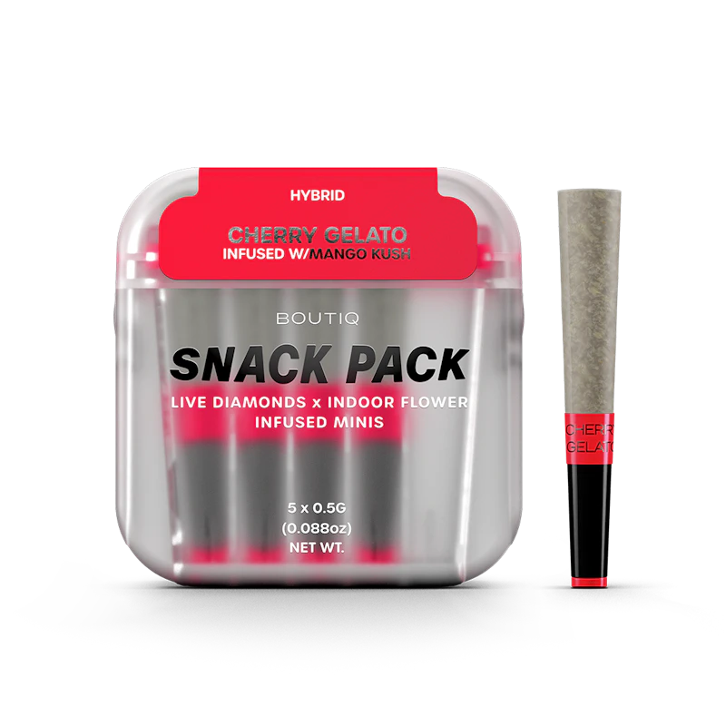 Boutiq Cherry Gelato x Mango Kush Diamonds SP · Infused Minis · 5pk, Infused Pre-Rolls