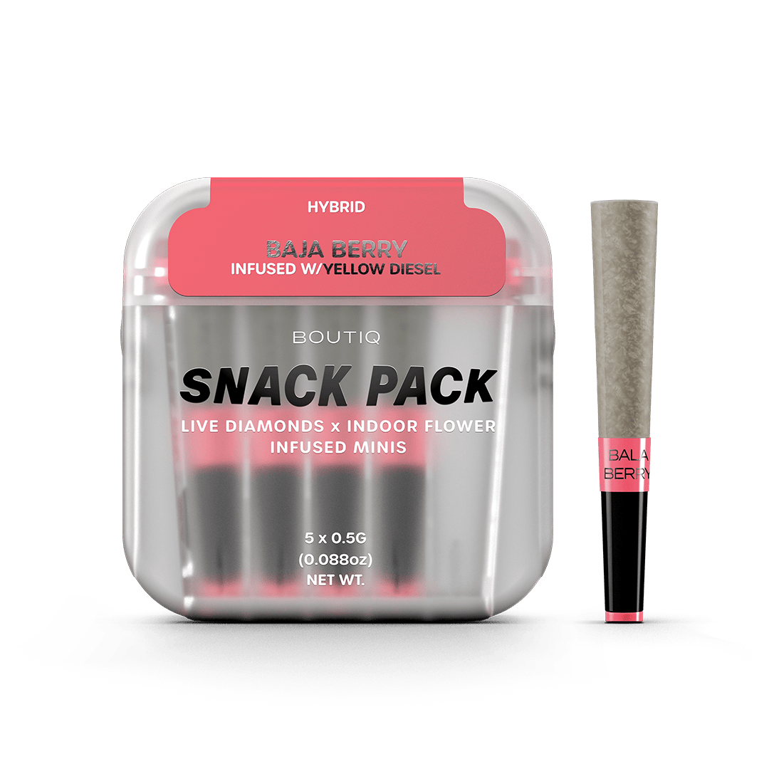 BOUTIQ: Baja Berry + Yellow Diesel Snack Sp