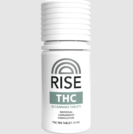 RISE | THC Tablets | 200mg | 20ct | 10mg/ea