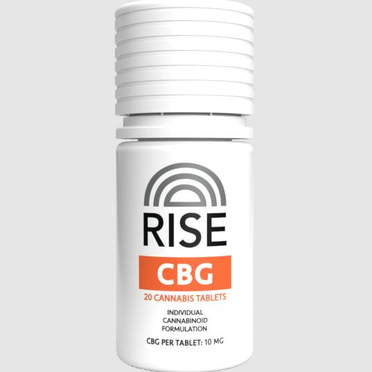 RISE | CBG Tablets | 200mg | 20ct | 10mg/ea