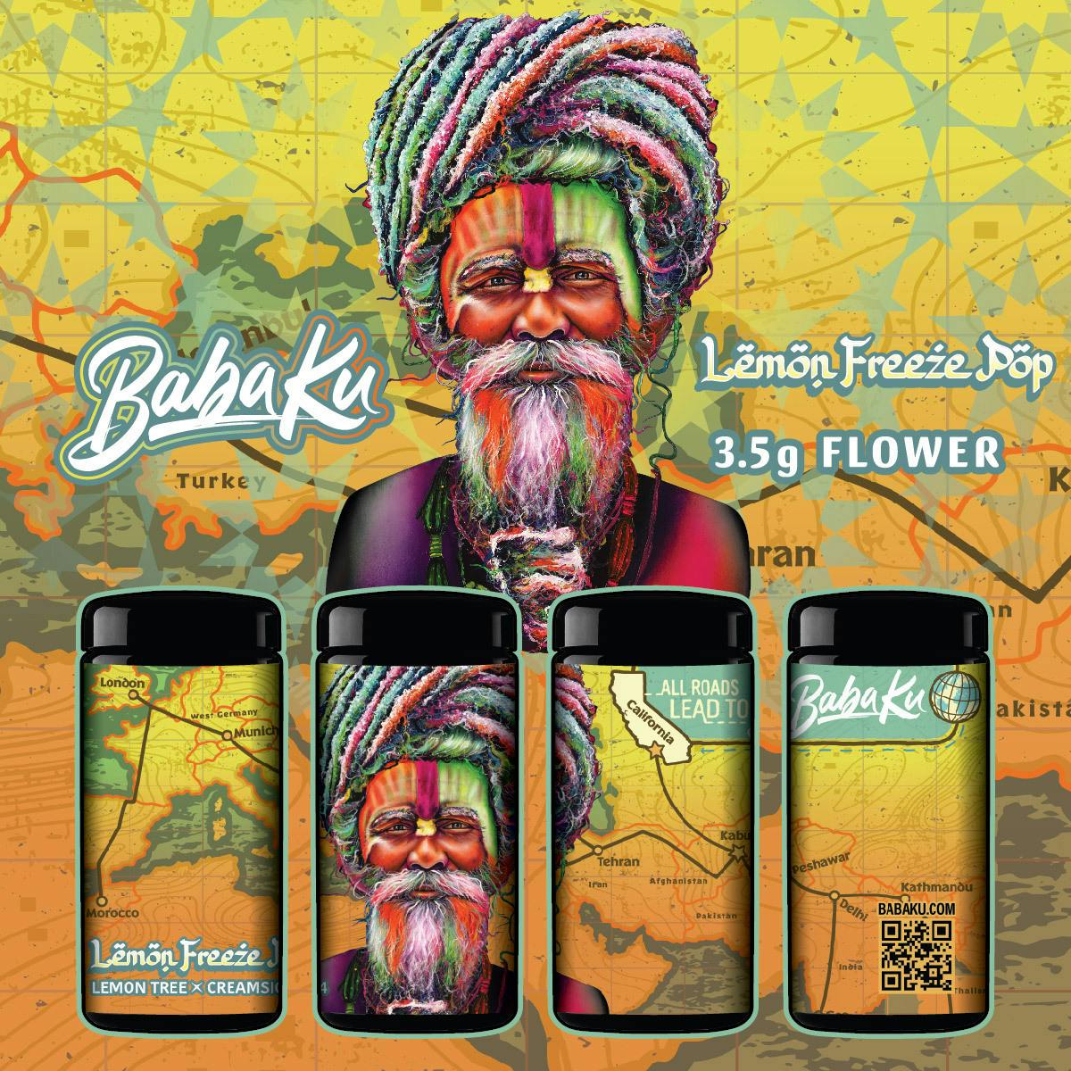 Baba Ku Farms | Lemon Freeze Pop | Big Buds | 3.5g