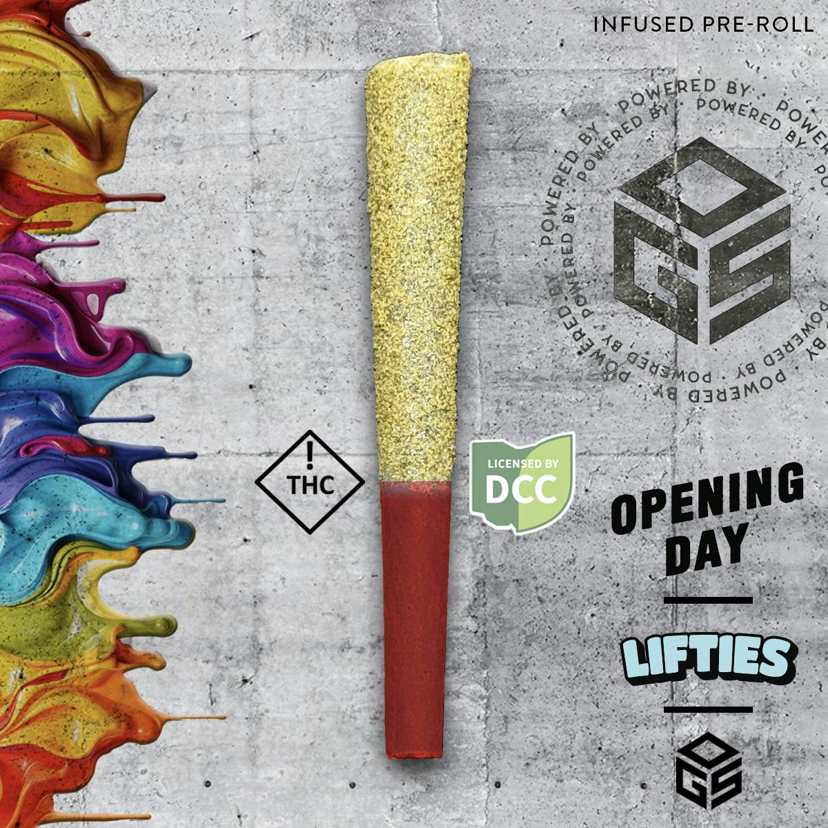 1g | Opening Day | Rosin Infused + Kief Rolled Pre-Roll