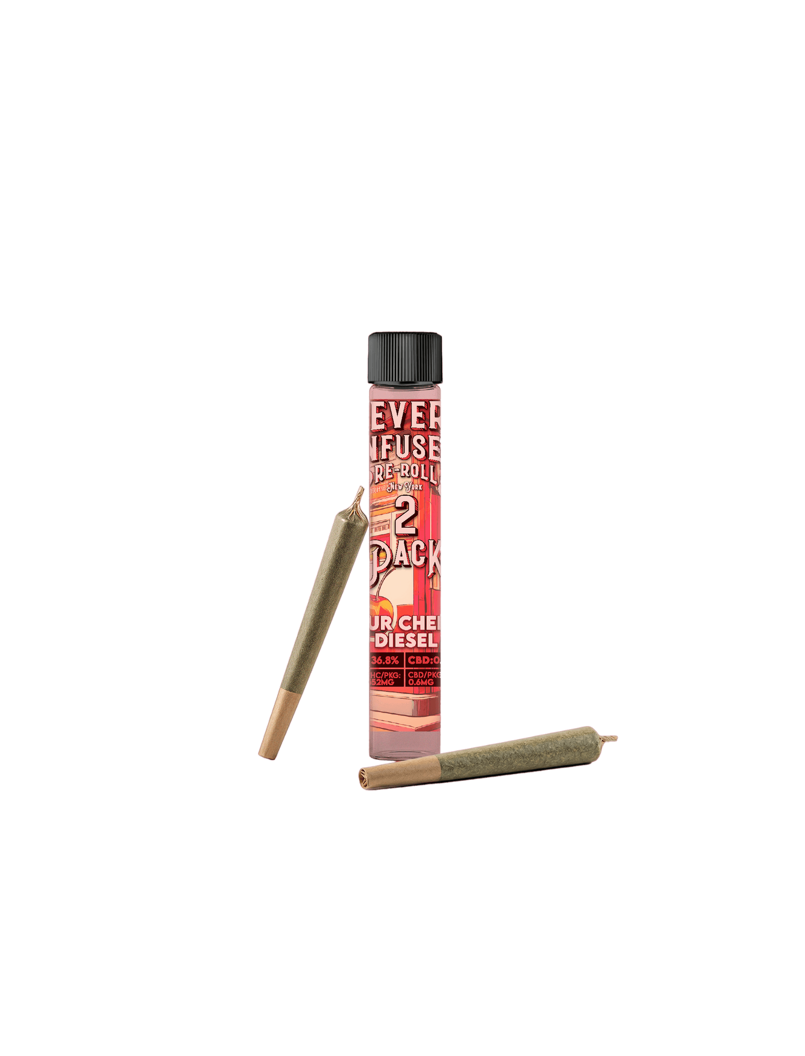 Sour Cherry Diesel | Infused Joints | 0.75g each | 2pk by Revert