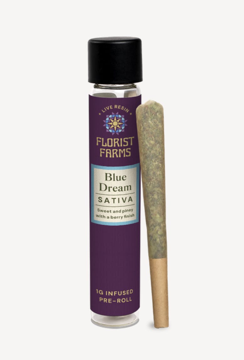 Florist Farms | Blue Dream | Live Resin Infused Joints | 1g by Florist Farms