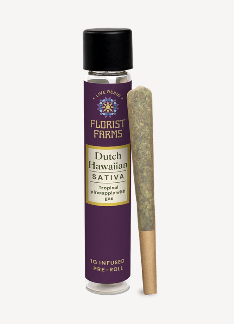 Florist Farms | Dutch Hawaiian | Live Resin Infused Joints | 1g