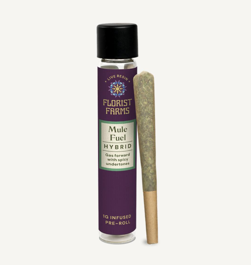 Florist Farms | Mule Fuel | Live Resin Infused Joints | 1g at The Joint Cannabis Dispensary