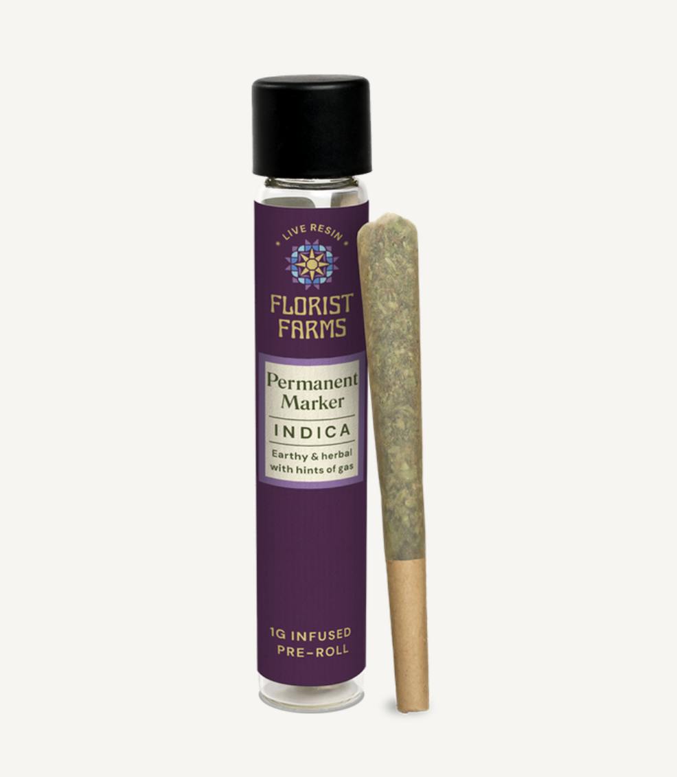 Florist Farms | Permanent Marker | Live Resin Infused Joints | 1g at Corner House