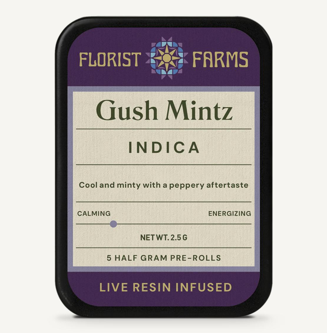 Gush Mintz | Live Resin Infused Minis | 0.5g each | 5pk by Florist Farms