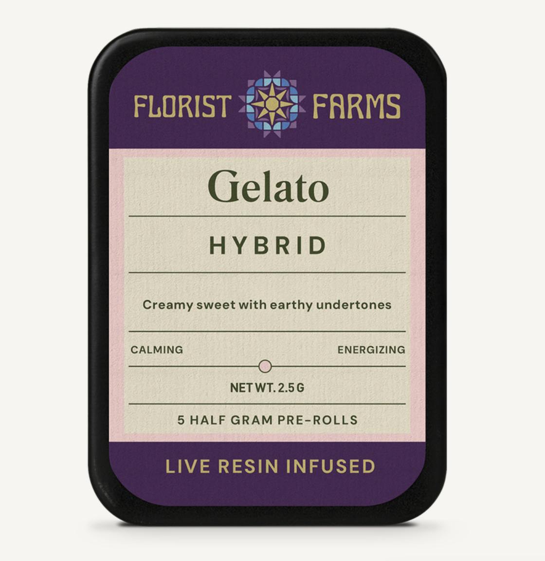 Florist Farms | Gelato | Live Resin Infused Minis | 0.5g each | 5pk by Florist Farms