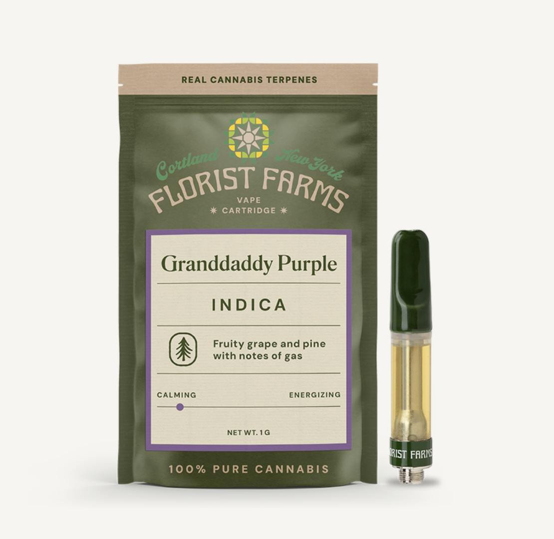 Florist Farms | Granddaddy Purple | Cartridge | 1g by Florist Farms