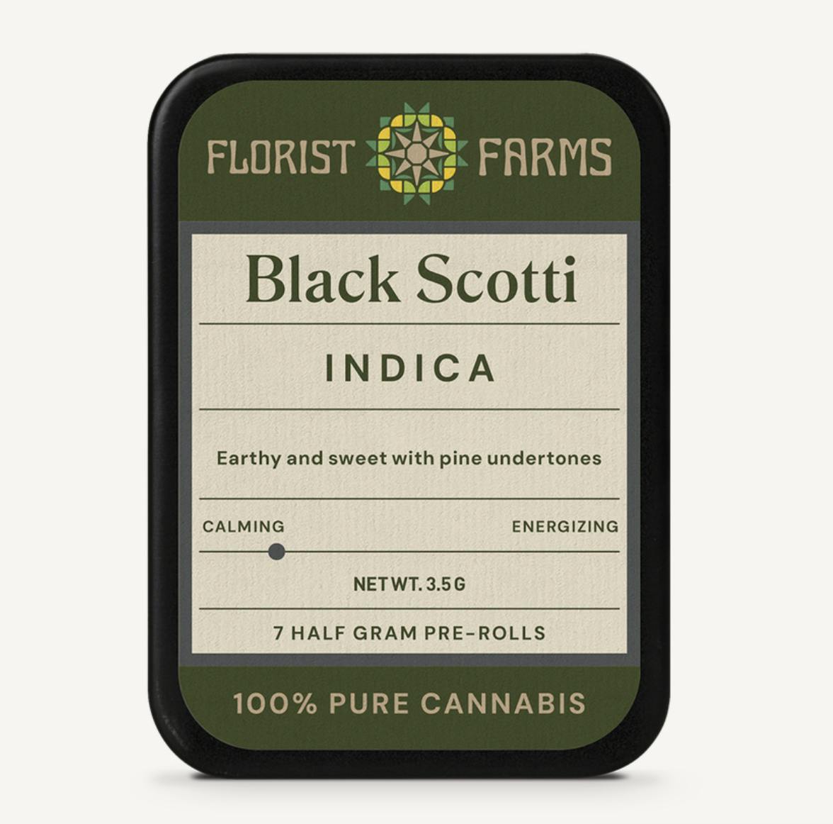 Florist Farms | Black Scotti | Minis | 0.5g each | 7pk by Florist Farms