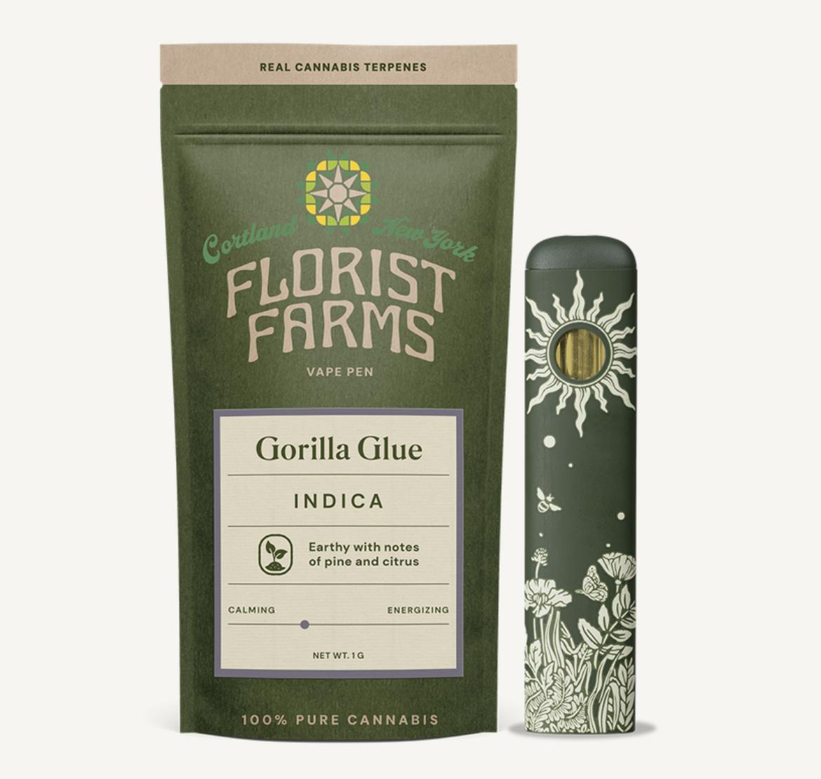 Florist Farms | Gorilla Glue | Disposable | 1g at The Green Door Dispensary