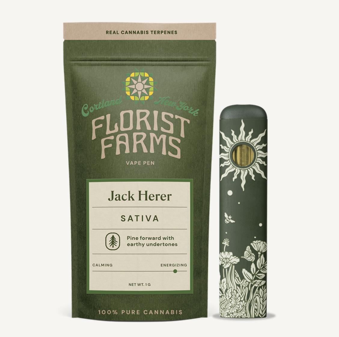 Florist Farms | Jack Herer | Disposable | 1g at The Cannabis Depot