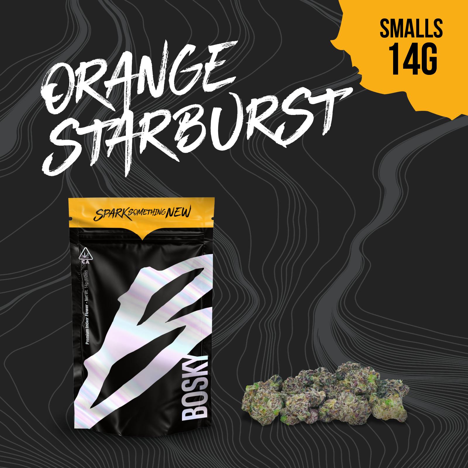 BOSKY | Orange Starburst | Small Buds | Citrus | 14g