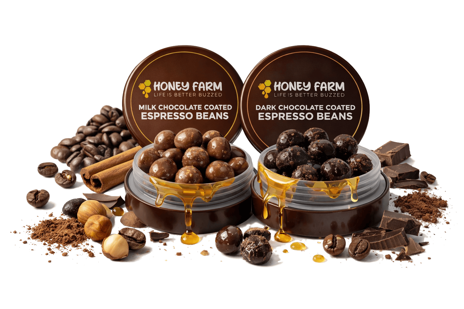 Rosin-Infused Dark Chocolate Coated Espresso Beans