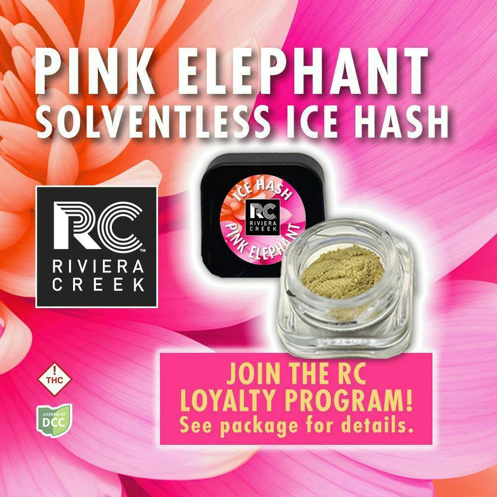 Riviera Creek | Pink Elephant | 0.5g Ice Water Hash Pink Elephant