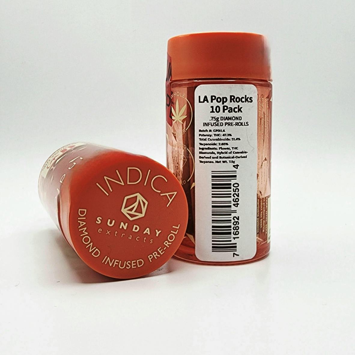 Sunday Extracts | LA Pop Rocks | Infused Joints | .75g each | 10pk