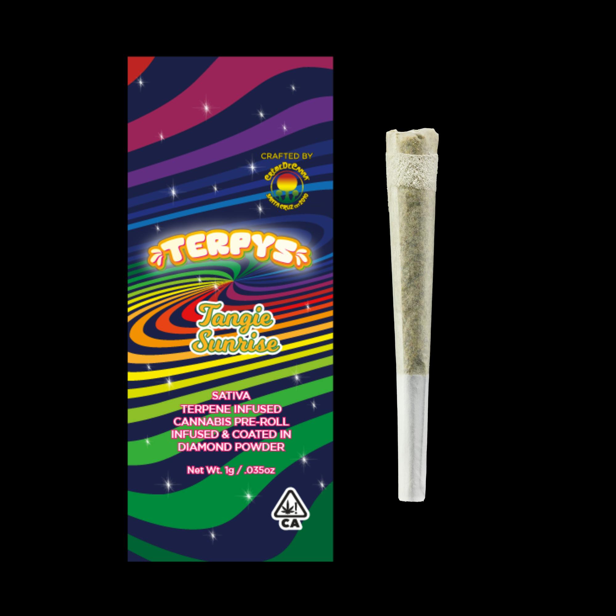 Creme De Canna Terpys Diamond Infused Pre Roll - Tangie Sunrise - 1g - (S)