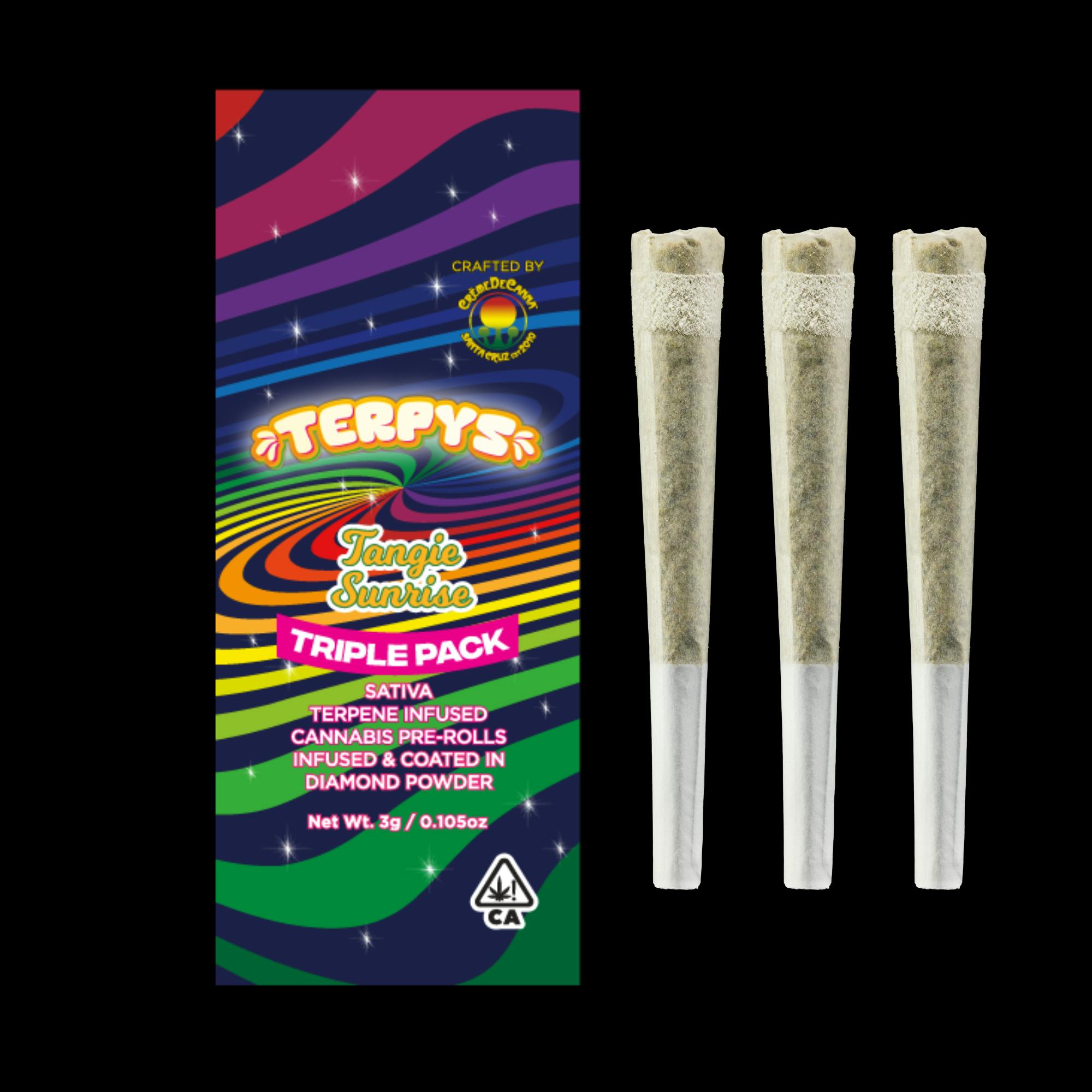 Creme De Canna Terpys Diamond Infused Pre Roll - Tangie Sunrise - 3g - (S)