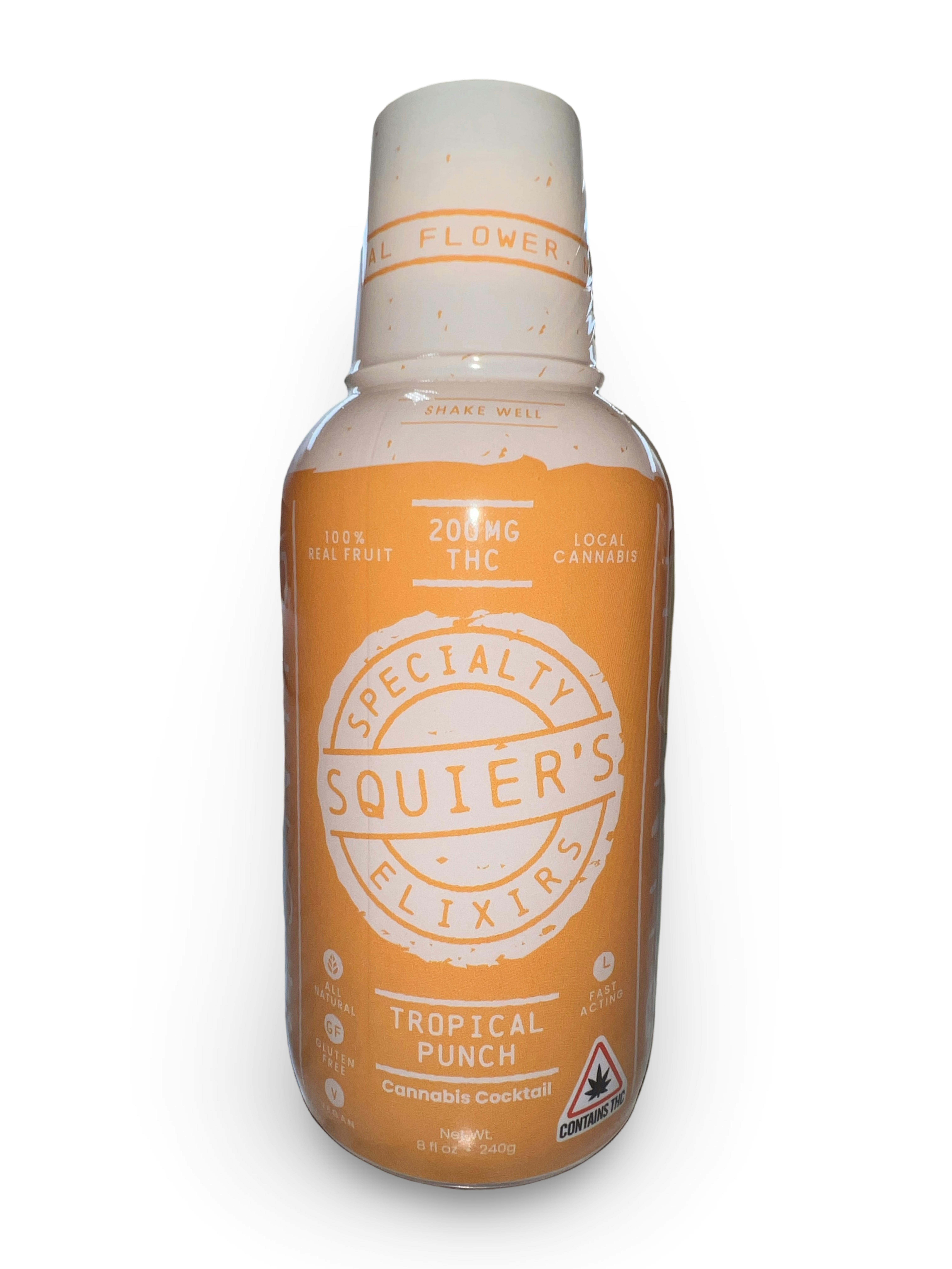 Squier's 200mg Hash Rosin Tropical Punch RTD by Indico
