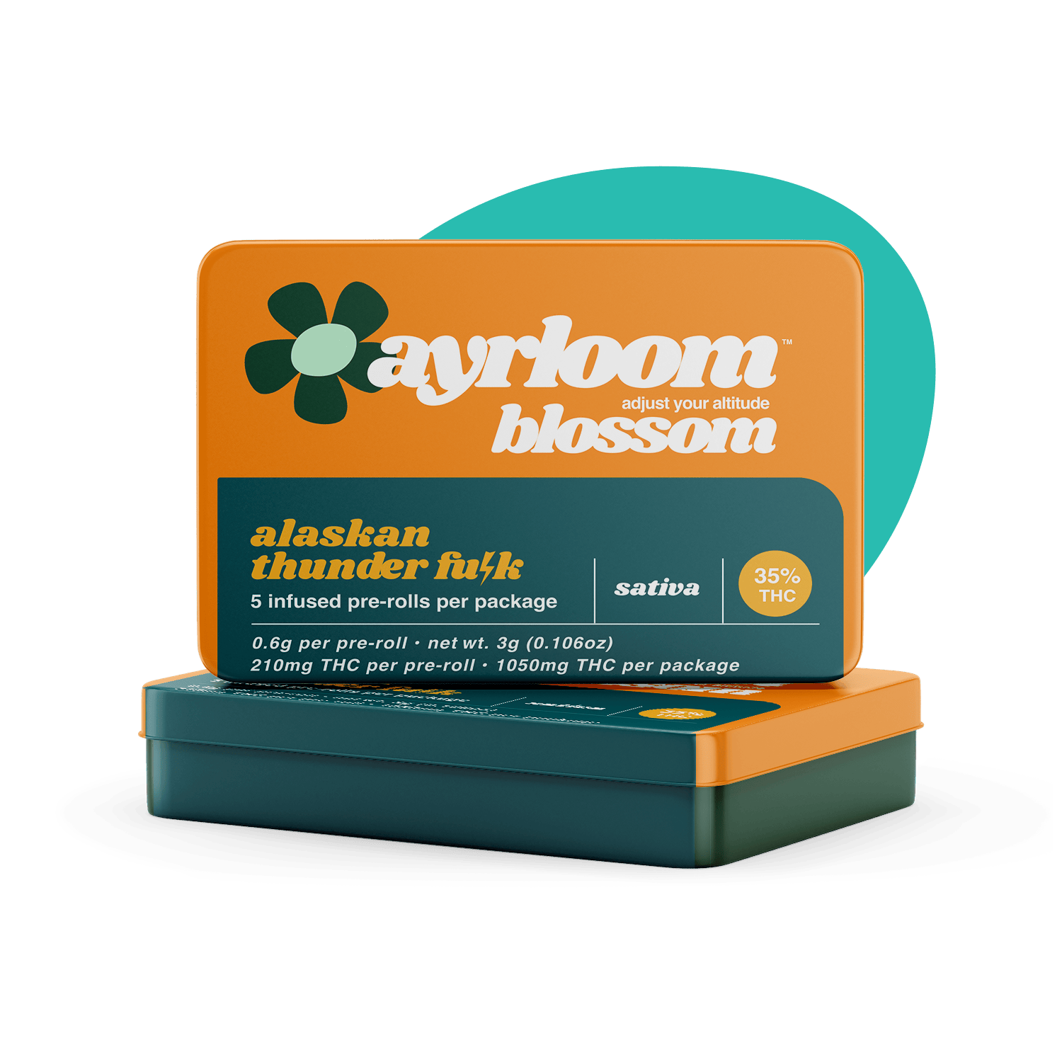 ayrloom | Alaskan Thunder Fuck Infused Pre-Roll | 5 Pack at Corner House