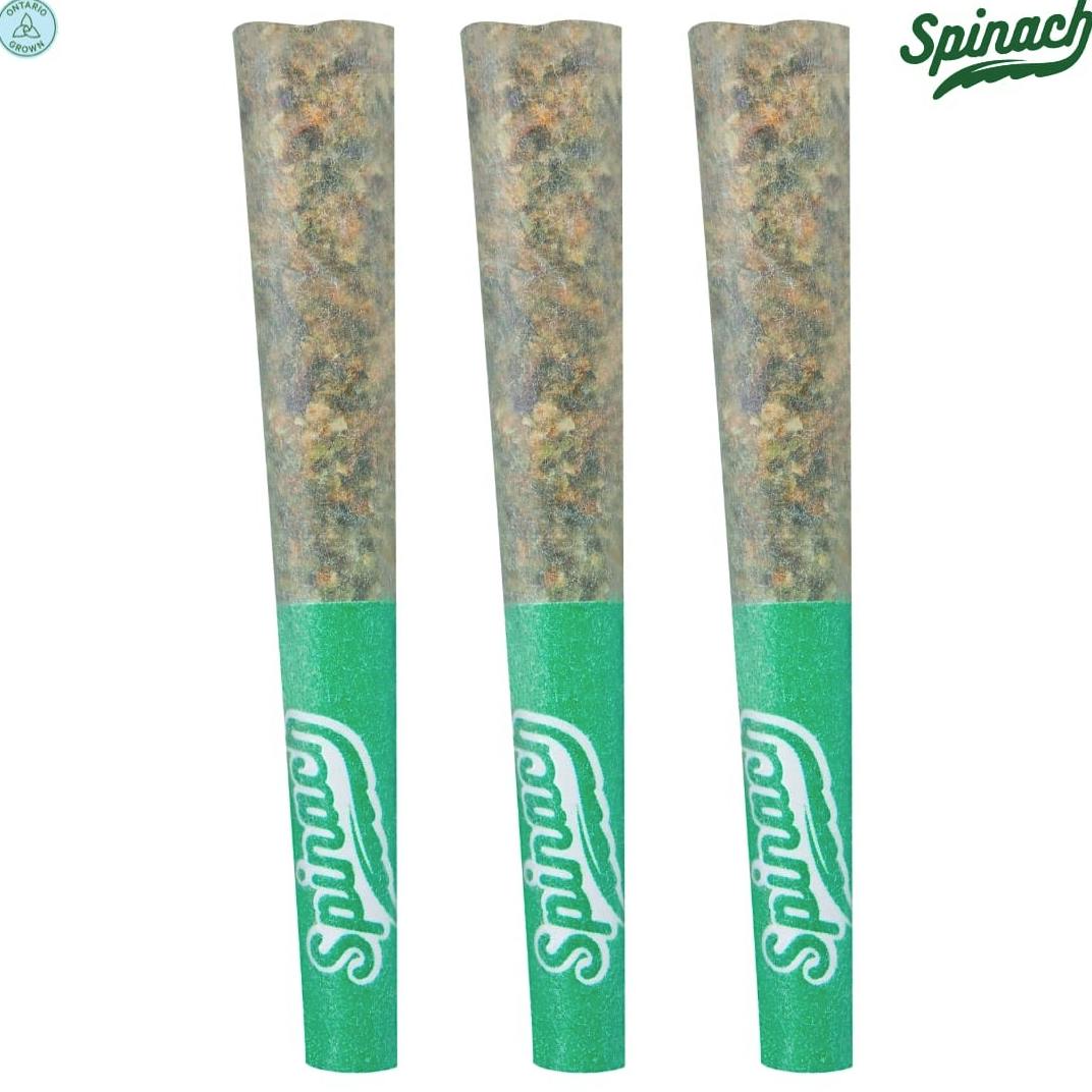 Spinach | OG Kush | Mini Joints | 0.5g each | 3pk