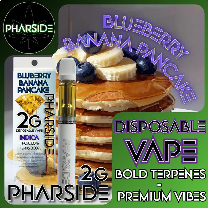 Pharside - Disposable Vape - Blueberry Banana Pancake 2g