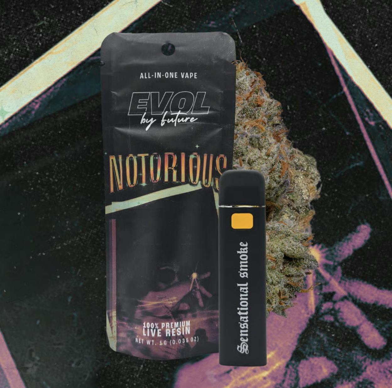 EVOL by Future | Notorious #1 | Live Resin Disposable | 1g