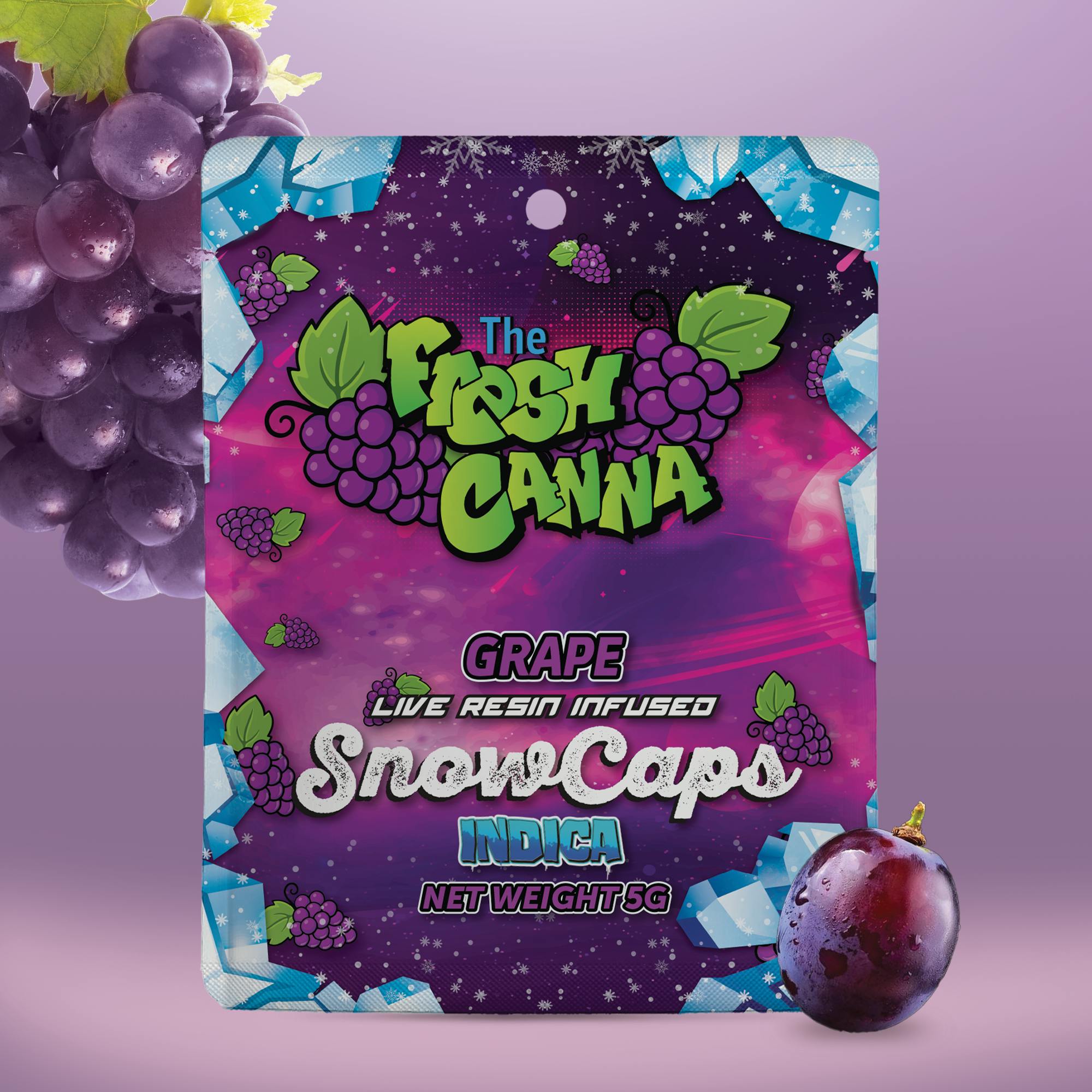 Fresh Canna | Grape Live Resin Snow Cap | Infused Flower | 5g by Fresh Canna