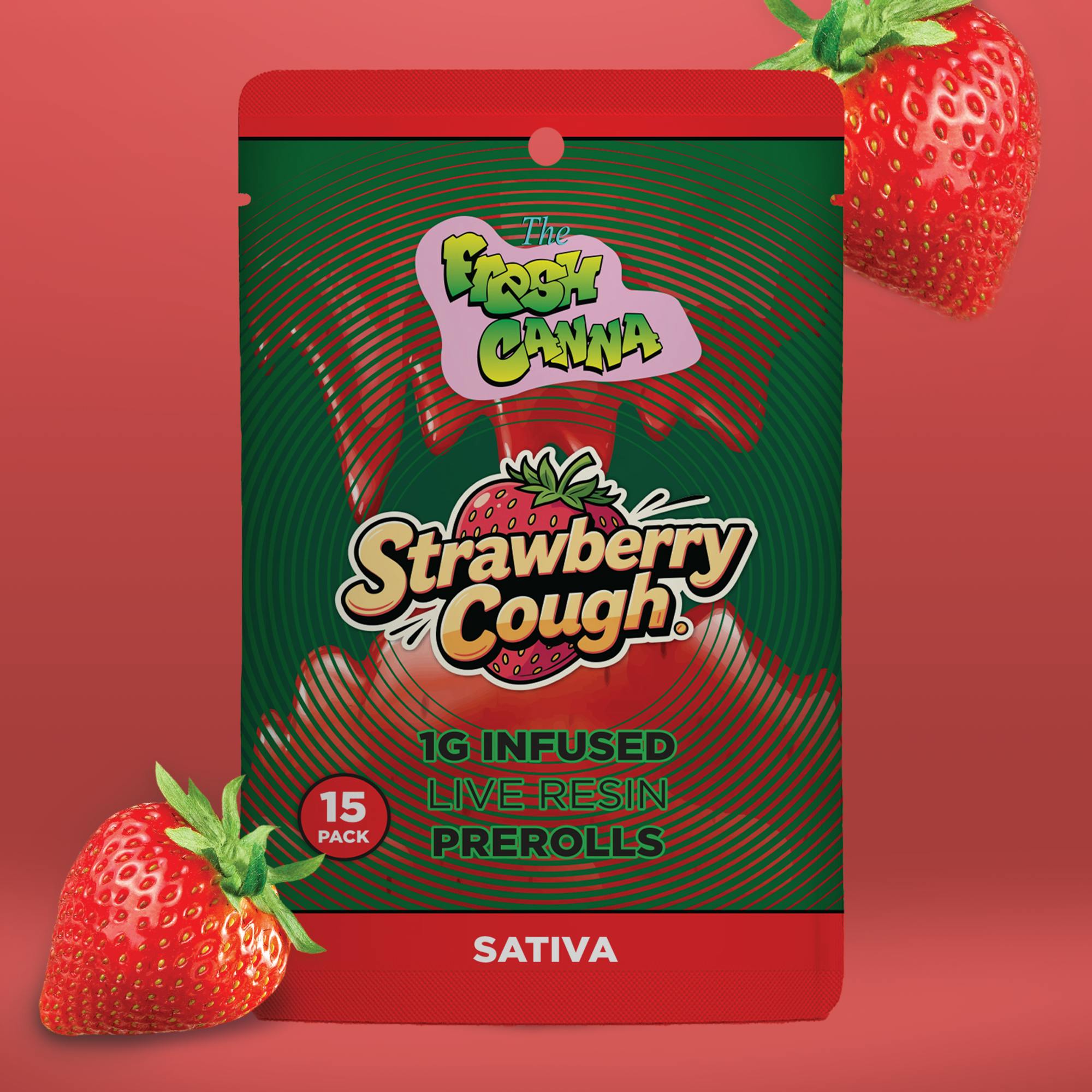 Fresh Canna | Strawberry Cough | Infused Joint | 1g each | 15pk