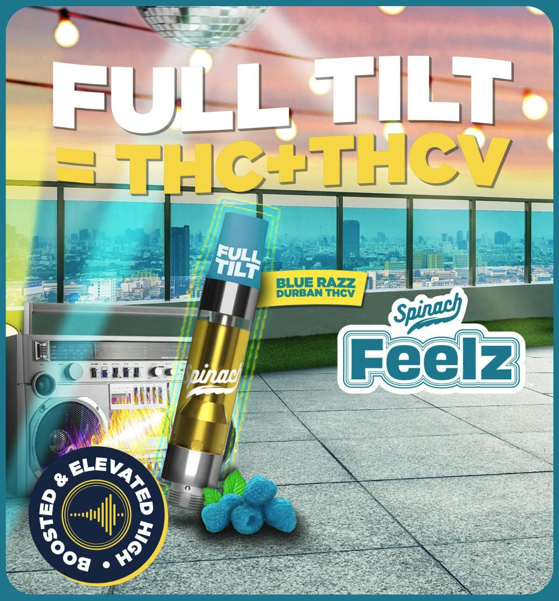 Spinach | Blue Razz Durban | THCV Cartridge | 1g