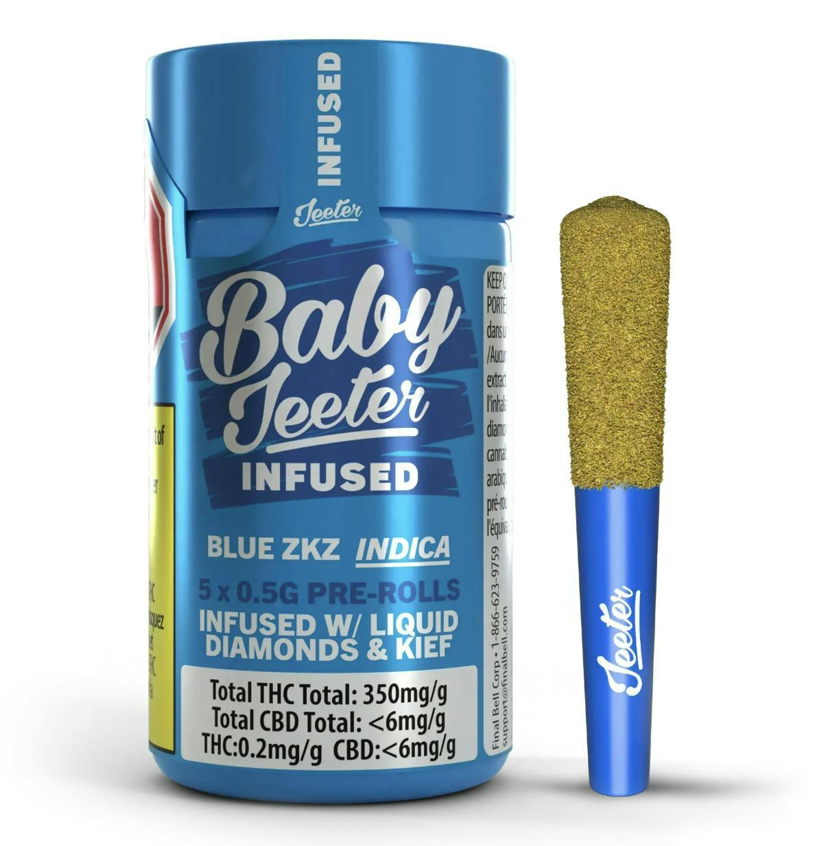 Jeeter | Blue ZKZ | Baby Infused Minis | 0.5g | 5pk