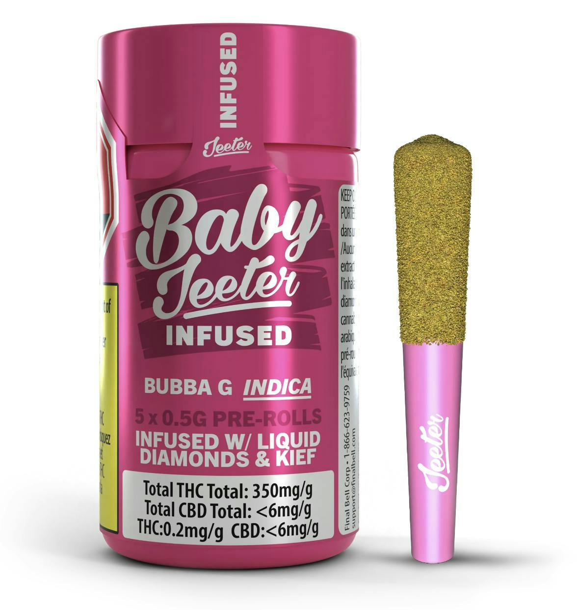 Jeeter | Bubba G | Baby Infused Minis | 0.5g each | 5pk by Jeeter