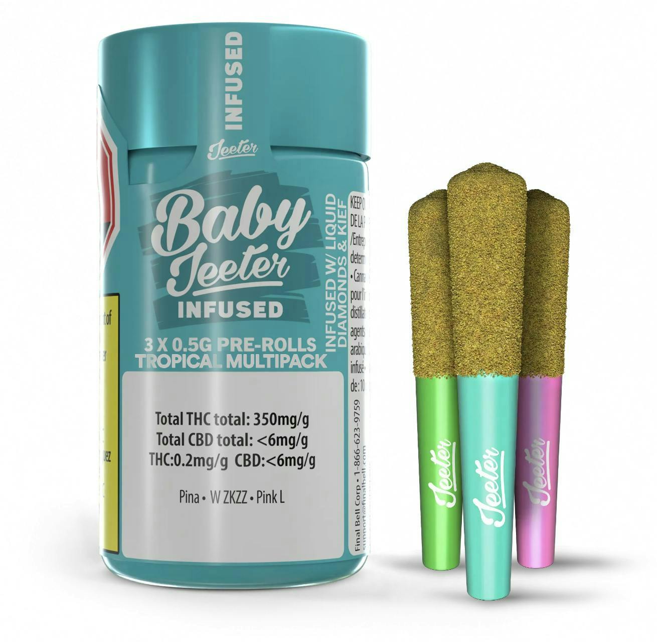 Jeeter | Tropical Pack | Baby Infused Minis | 0.5g each | 3pk