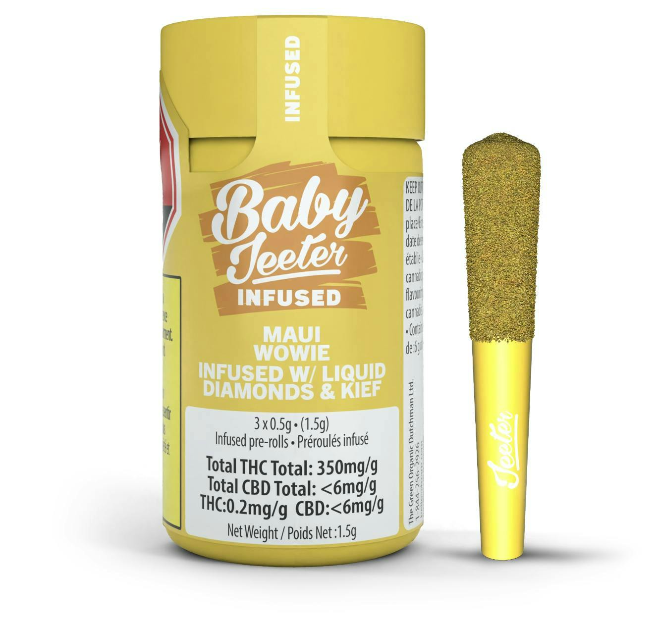 Jeeter | Maui Wowie | Baby Infused Minis | 0.5g each | 3pk by Jeeter