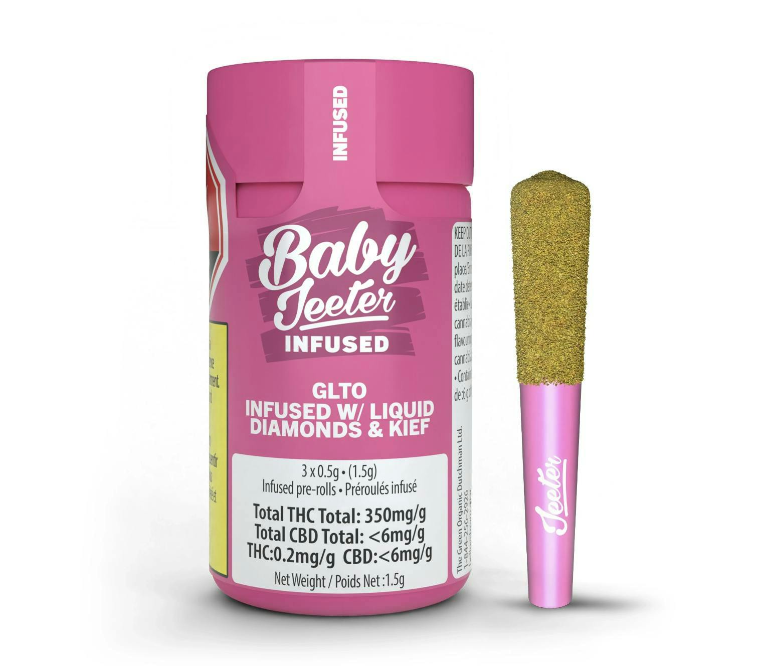 Jeeter | GLTO | Baby Infused Minis | 0.5g each | 3pk
