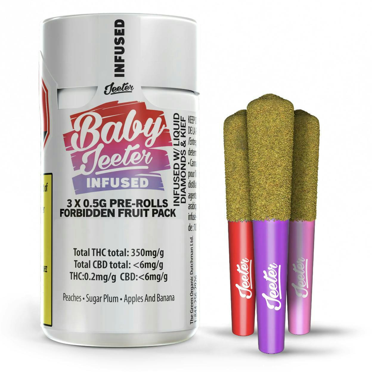 Jeeter | Forbidden Fruit Pack | Baby Infused Minis | 0.5g each | 3pk