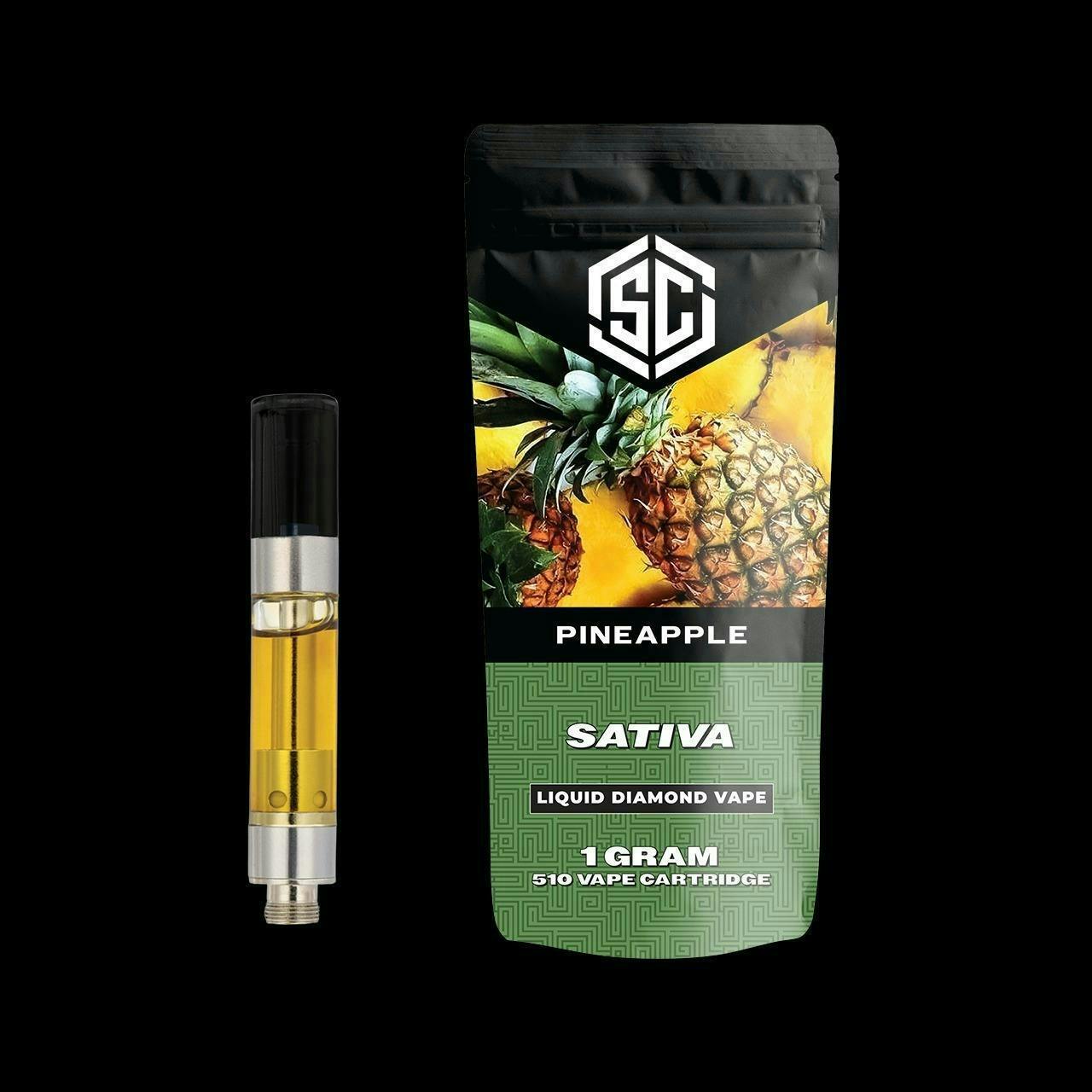 Society C | Pineapple | Liquid Diamond Cartridge | 1g at Higher Love Cannabis Dispensary Munising