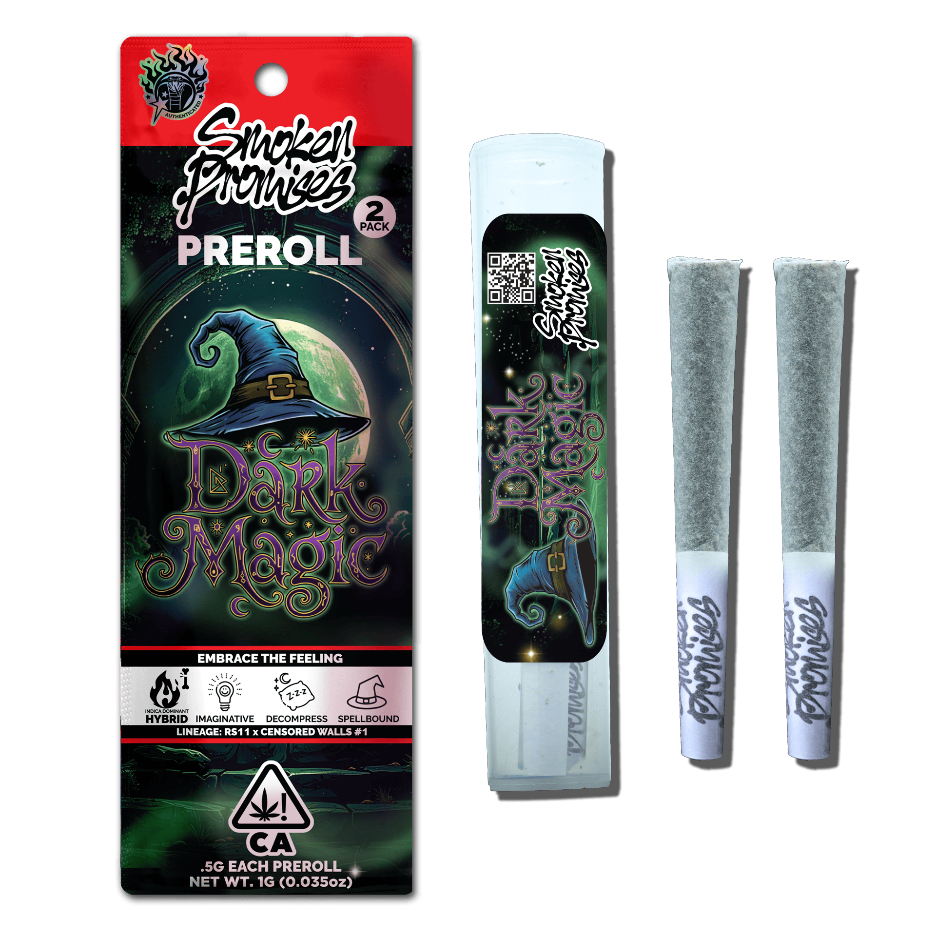 Dark Magic | Pre Roll Pack - 1g (2 x 0.5g) - Smoken Promises