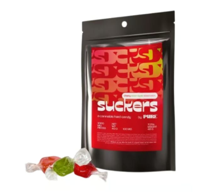 Pure · Assorted Flavor Sucker Candies · Edibles · 100mg · 10ct