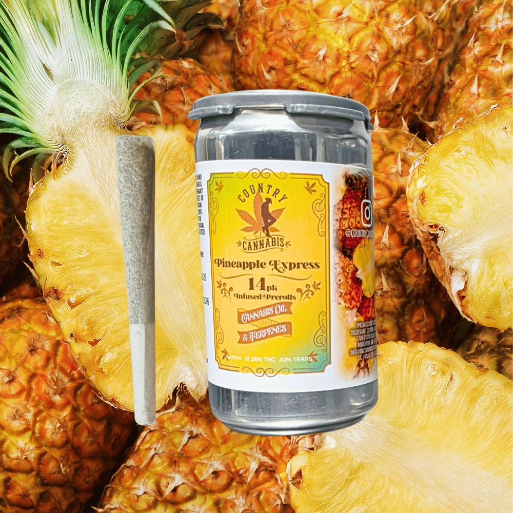 Pineapple Express | Infused Preroll Joint | 14 pk | 14g by Country Cannabis