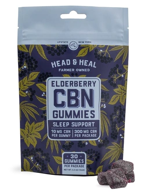 Head & Heal | Elderberry CBN Gummies | 300mg | 30ct | 10mg/ea
