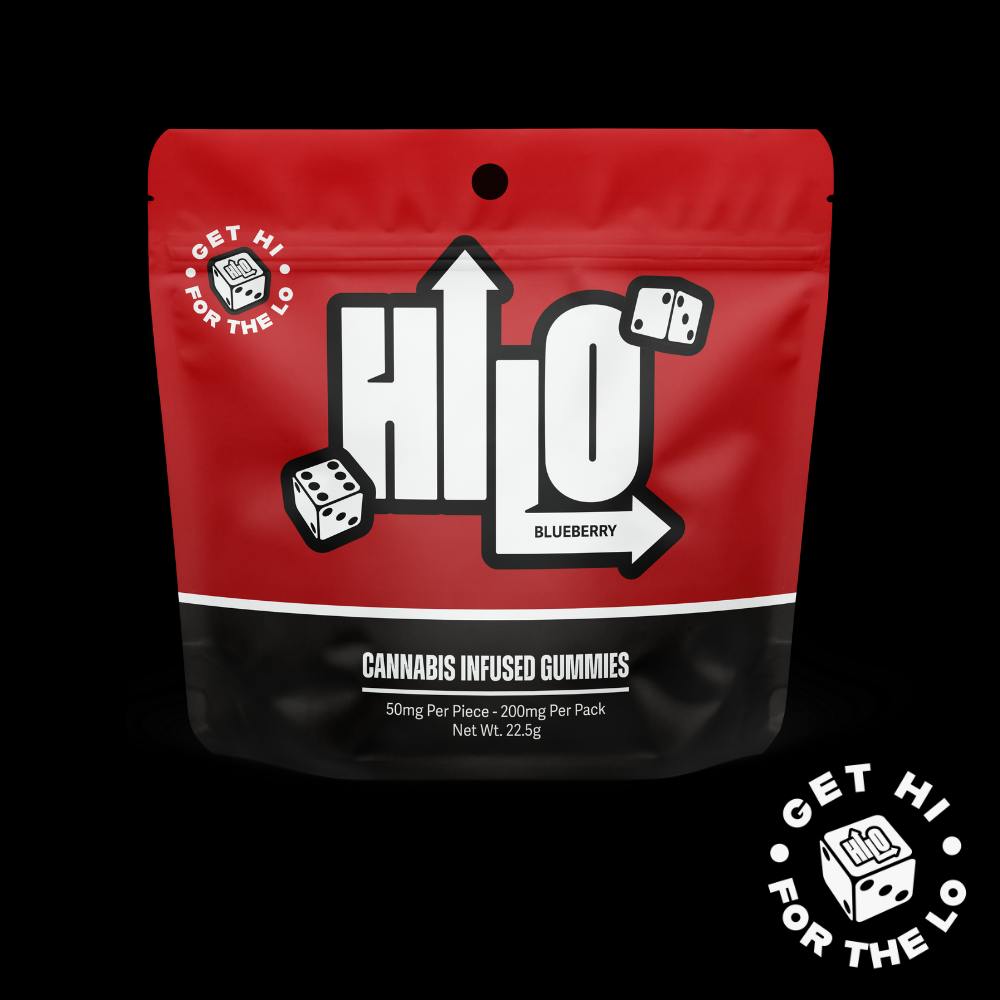 Hi-Lo | 200mg Live Resin Gummies - 4pk | Blueberry
